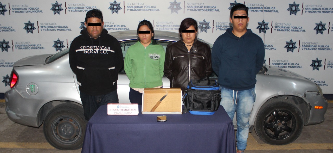 SSPTM, detención, robo, teléfono celular, pertenencias, objeto punzocortante, San Alejandro, Bulevar Atempan, Ciudad de Puebla