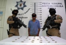 San Pedro Cholula, detenido, narcomenudeo, delitos contra la salud, acompañante, fuga, Policía Municipal, Ministerio Público, FGE