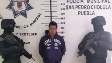 detenidos, robo, arma de fuego, San Pedro Cholula, vehículo robado, Acuexcomac, San Francisco Cuapan