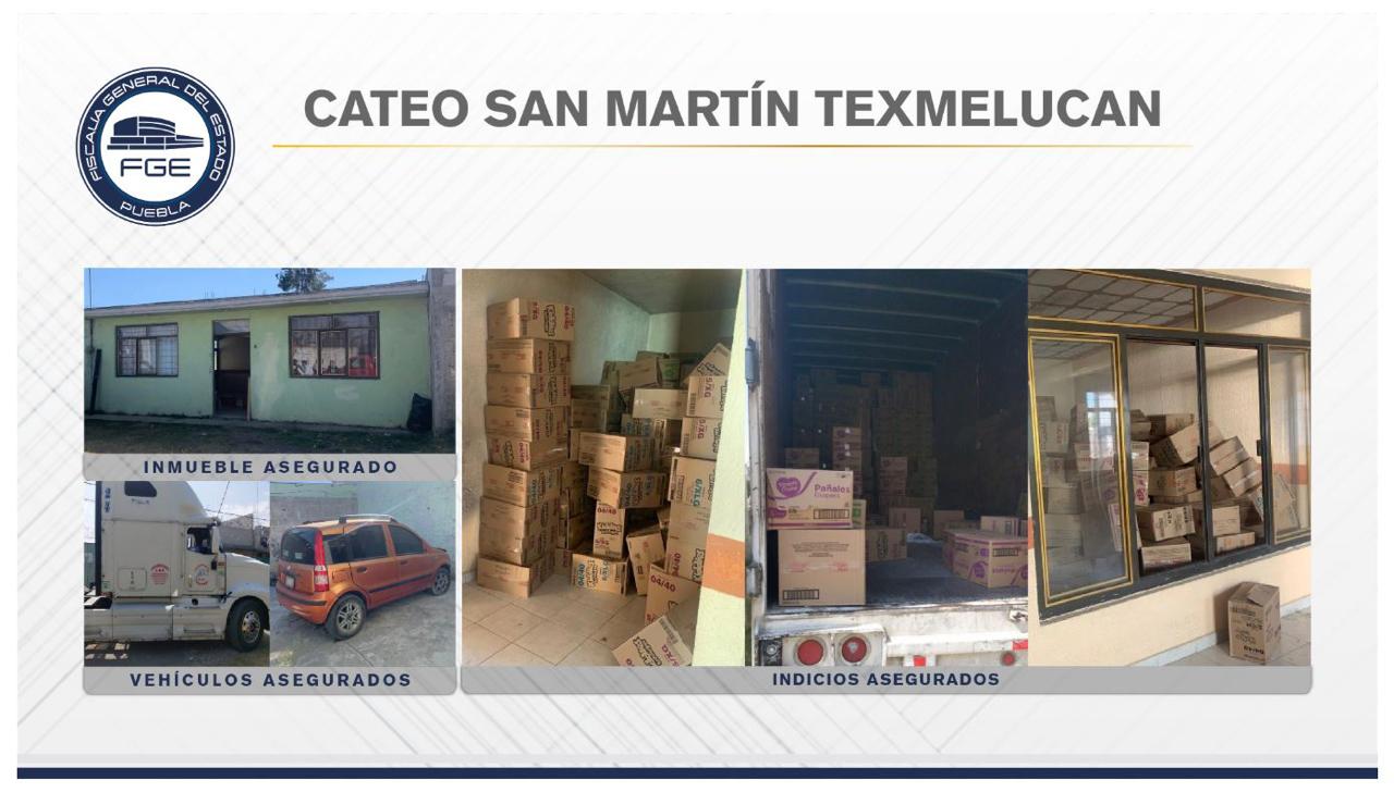 FGE, tractocamión, Texmelucan, San Jerónimo Tianguismanalco, pañales desechables, Mercancía