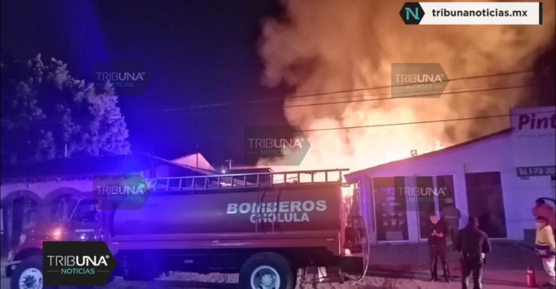 voraz incendio, maderería, incendio, Código Rojo, Nota Roja, Noticias, Puebla