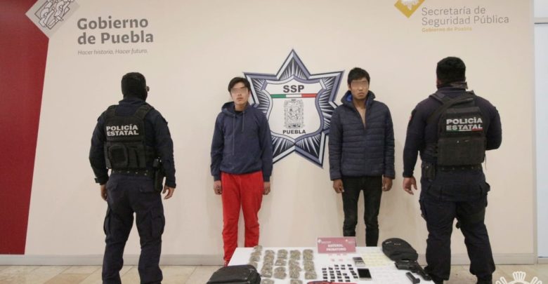 narcomenudeo, Guadalupe Hidalgo, detenidos, drogas, arma de juguete, SSP, Código Rojo, Nota Roja, Puebla, Noticias