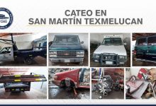 dos cateos, San Martín Texmelucan, vehículos robados, autopartes, aseguramiento, FGE, elementos, Código Rojo, Nota Roja, Puebla, Noticias