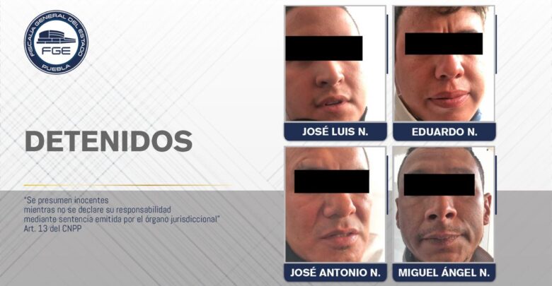 detenidos, cuatro, Lomas de Angelópolis, camionetas, FGE, aseguramiento, Código Rojo, Nota Roja, Puebla, Noticias