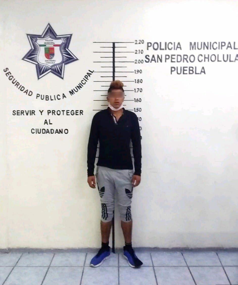 asaltante, Oxxo, detenido, San Pedro Cholula, SSC, FGE, Código Rojo, Nota Roja, Puebla, noticias