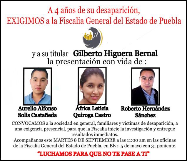 Familiares, amigos, desaparecidos, FGE, Xicotepec, Ministerio Público, Fiscalía Especializada en Desaparición de Personas, manifestación