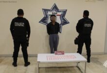 Policía Estatal, narcomenudista, colonia Constitución Mexicana, cristal, droga, SSP, “Los Reyes del Sur”
