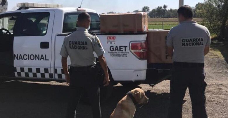 Guadalajara Jalisco, Binomios caninos, marihuana, cajas, artesanías, Guardia Nacional, Ministerio Público