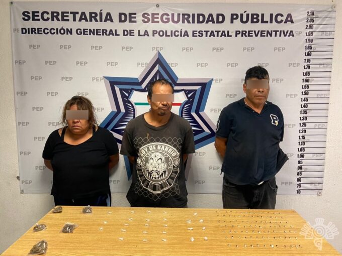 trío, narcomenudistas, san pablo xochimehuacan, detenidos, mujer, el ratón, ssp, código rojo