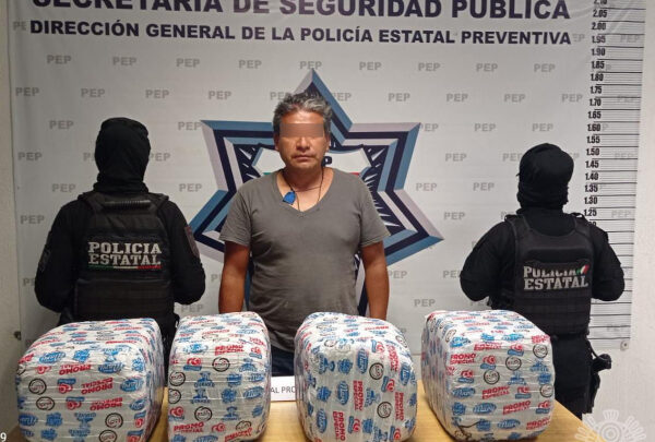 detenido, marihuana, posesión, 26 kilogramos, san pablo xochimehuacan, policía estatal, código rojo