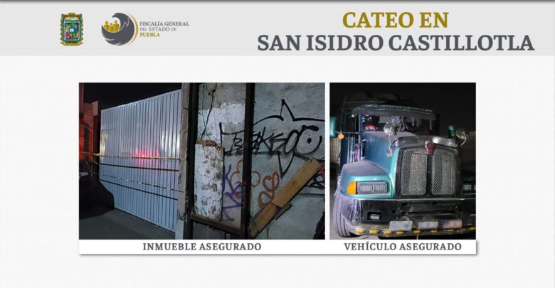 san isidro castillotla, cateo, recuperación tractocamión, reporte, robo, fge, código rojo