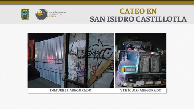 san isidro castillotla, cateo, recuperación tractocamión, reporte, robo, fge, código rojo