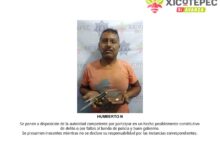 ladrón, vehículos, detenidos, Xicotepec