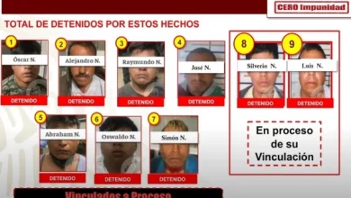 Daniel Picazo, linchamiento, nueve, detenidos