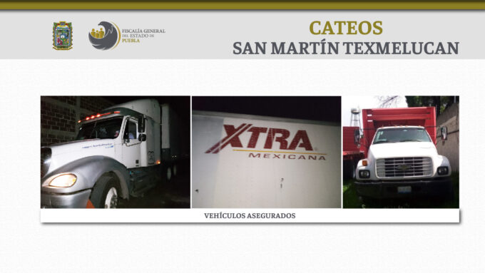 San Martín Texmelucan, cateo, vehículos, robados, aseguramiento, orden