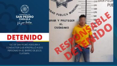 barrio de Tlatempa, SSC San Pedro Cholula, detenidos