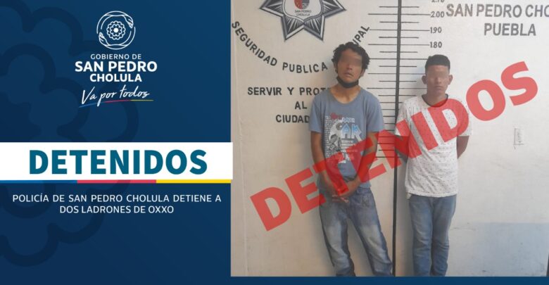 rateros, ladrones, detenidos, San Pedro Cholula