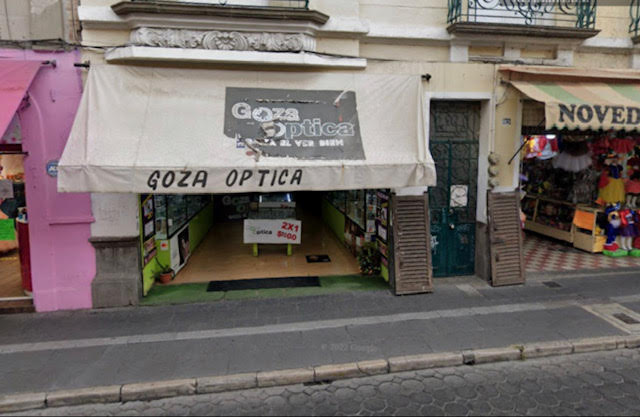 “cortinazo”, “Ópticas Goza”, robo