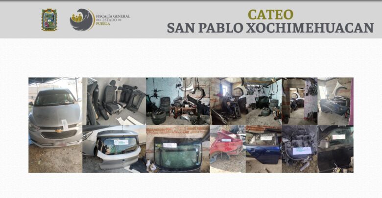 San Pablo Xochimehuacan, robo de autopartes, vehículo robado