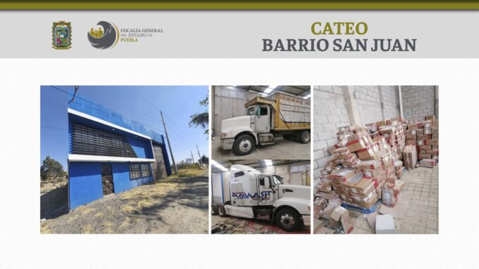 barrio de San Juan, cateo, robo de mercancía