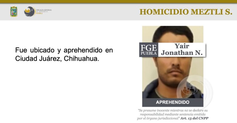 Meztli Sarabia, homicida, detenido, Ciudad Juárez