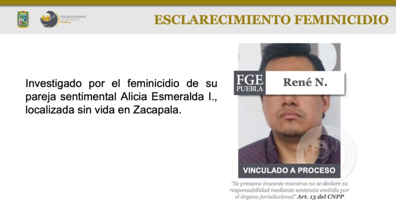 Alicia Esmeralda, esclarecimiento, feminicidio, vinculado a proceso