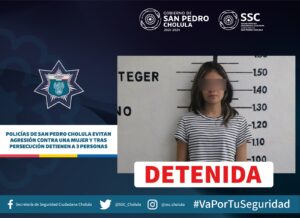 San Pedro Cholula, San Pedro Cholula, Policía Municipal, detenidos