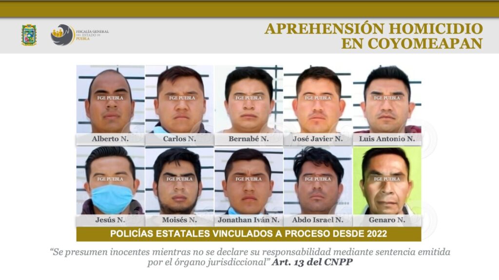 Coyomeapan, Tecali de Herrera, Policía Estatal, vinculados a proceso
