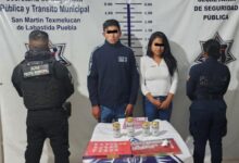 San Martín Texmelucan, cristal, Policía Municipal, detenidos