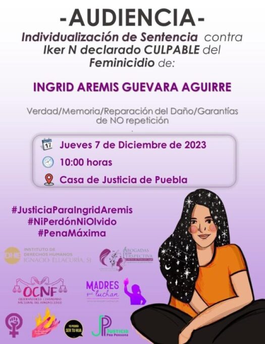 Ingrid Aremis Guevara Aguirre, sentencia condenatoria, individualización de la pena, audiencia
