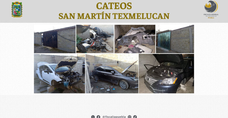 San Martín Texmelucan, reporte de robo, desmantelamiento, vehículos