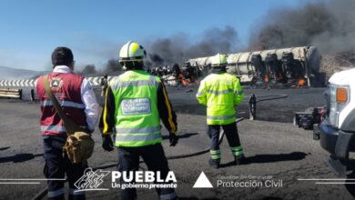Auopista Puebla-Orizaba, volcadura, Protección Civil Estatal, incendio