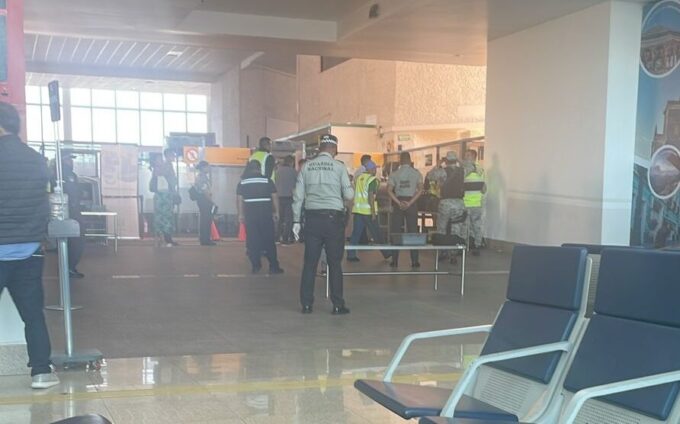 aeropuerto Hermanos Serdán, detención, Guardia Nacional, droga