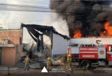 incendio, fábrica de veladoras, San Martín Texmelucan, Protección Civil,