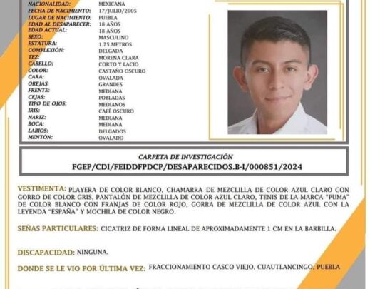 Cuautlancingo, desaparecido, padre, hijo