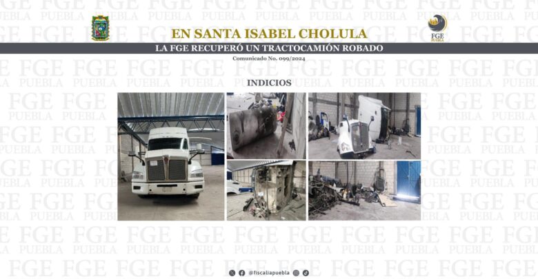 Santa Isabel Cholula, robo, robo de vehículo con mercancía, cateo