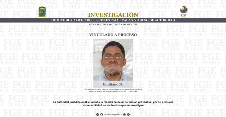 Zapotitlán de Méndez, vinculado a proceso, presidente municipal, Zapotitlán de Méndez