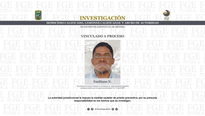 Zapotitlán de Méndez, vinculado a proceso, presidente municipal, Zapotitlán de Méndez