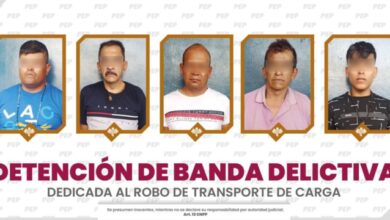 transporte de carga, robo de mercancía, Policía Estatal, detenidos