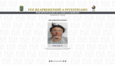 Santa Rita Tlahuapan, detenido, vehículo robado, orden de aprehensión