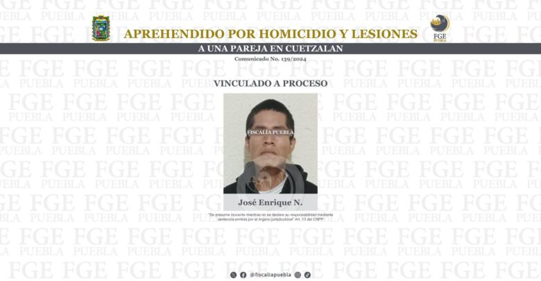 Cuetzalan, muerte, pareja, detenido