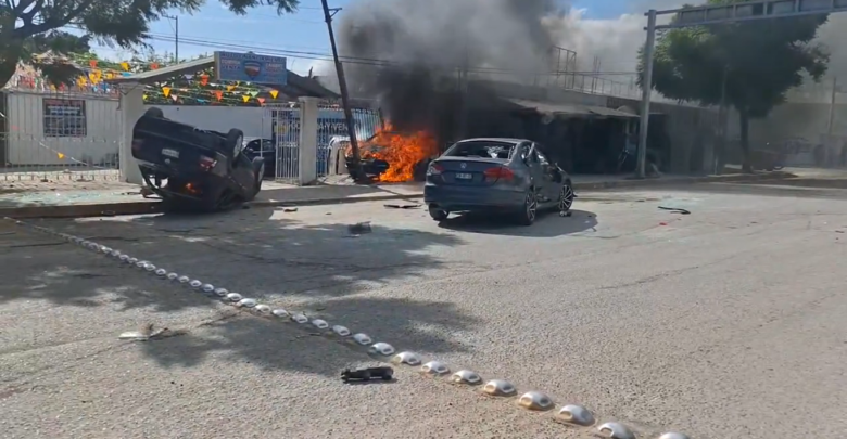 Tehuacán, incendio, vehículos, rescate