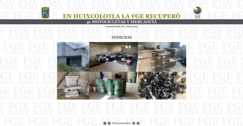 Huixcolotla, motocicletas, robo, FGE