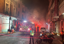 Centro Histórico, incendio, venta de globos, local