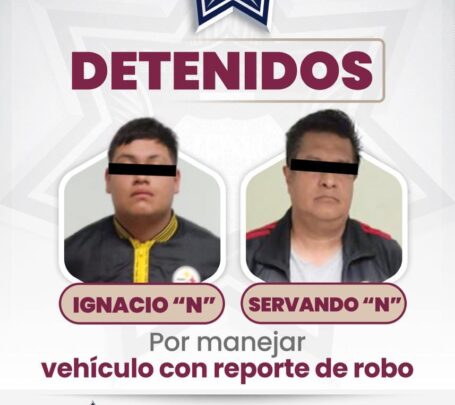 vehículos robados, hechos diferentes, Policía Municipal, robo