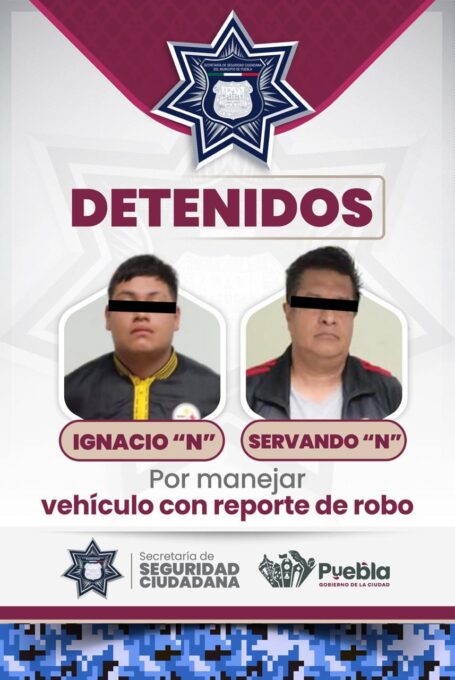 vehículos robados, hechos diferentes, Policía Municipal, robo