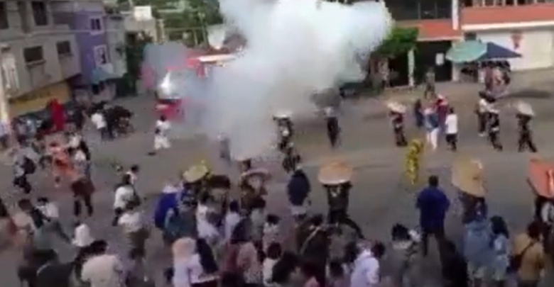 Acatlán de Osorio, procesión, Policía Municipal, Protección Civil