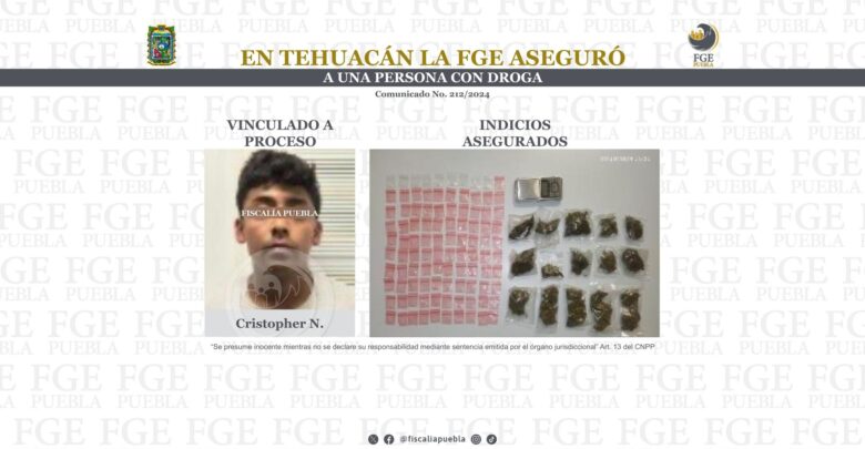 drogas, detenido, posesión, FGE