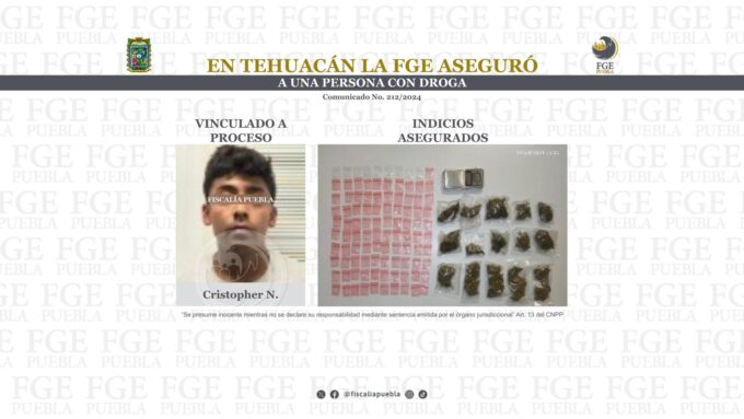 drogas, detenido, posesión, FGE