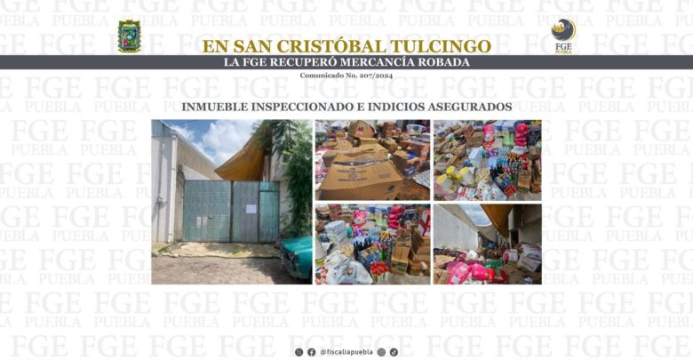 San Cristóbal Tulcingo, cateo, Fiscalía General del Estado, robo